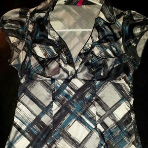 Heart Soul dress shirt with side zipper.NEW! SZMED