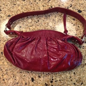 Red Leather Francesco Biasia Purse