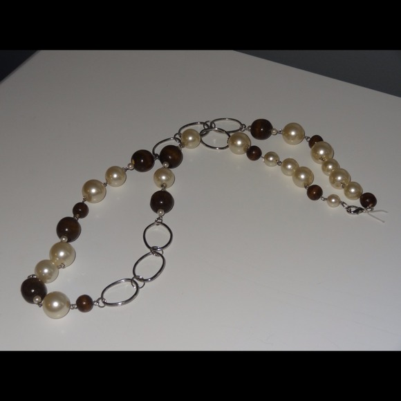No Longer Available Pearl & Brown Necklace