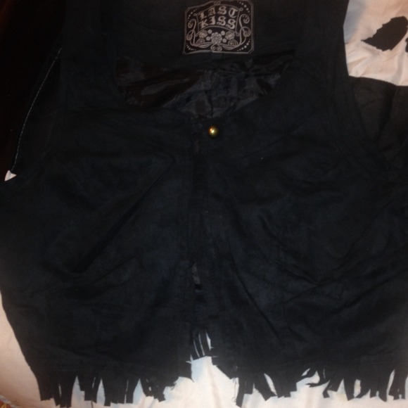 Western style fringe vest