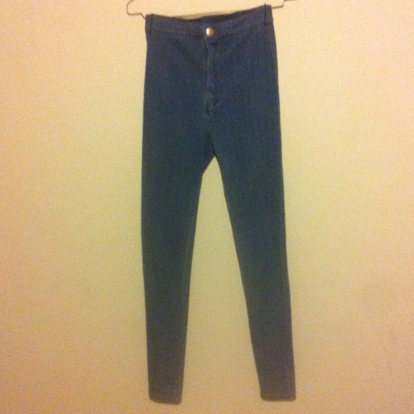 High waisted jeggings