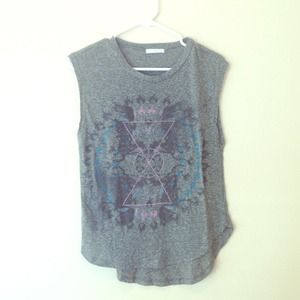🚫TRADED🚫Tribal print muscle shirt