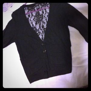 Laced back cardigan