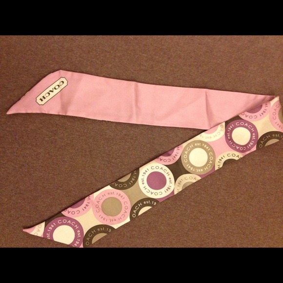 SOLD on ebay Coach ponytail scarf!