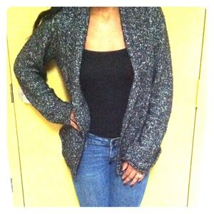 Black and white sweater