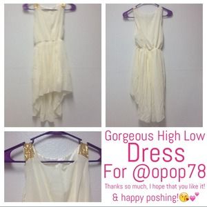 Gorgeous High Low Dress For @opop78💕