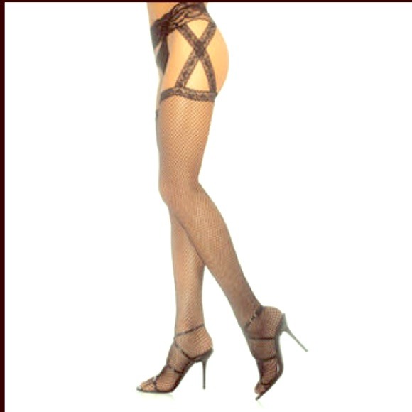 Lace Garterbelt Stockings - Picture 1 of 3