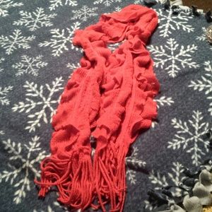 Soft red scarf