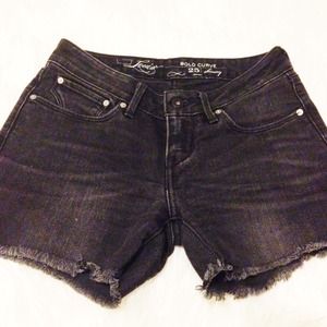 Levis denim cutoff shorts