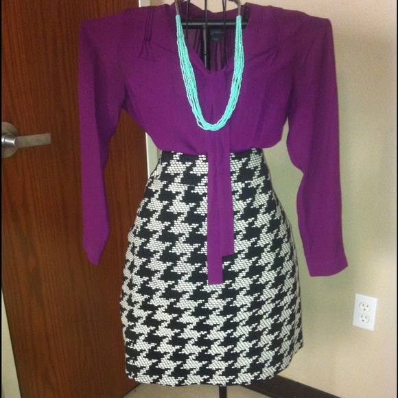 Houndstooth skirt - Picture 2 of 2