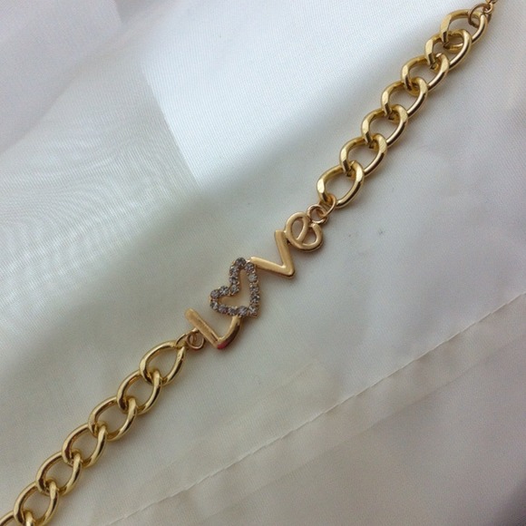 SOLD Love Pave Chain Bracelet - Picture 3 of 3