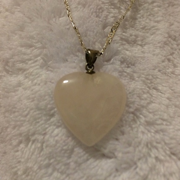 "NEW" Pink Stone Pendant and Necklace