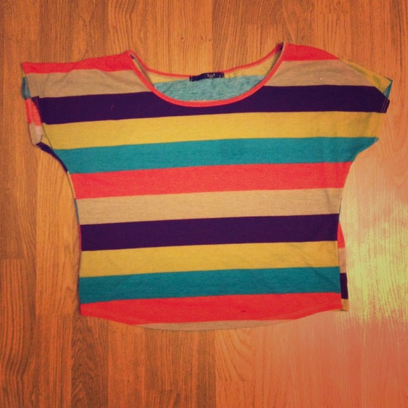 ❤️💛💙Crop Top💜💚❤️