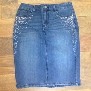 Bling Chico's Pencil Skirt
