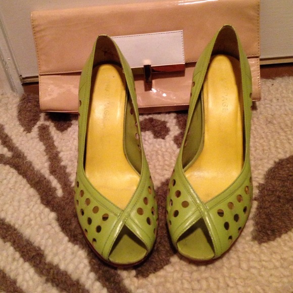 Rampage lime green pumps