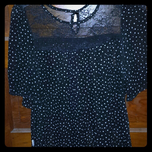 Polka dot blouse