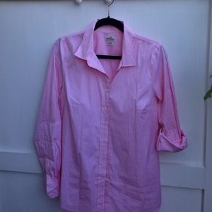 J Crew haberdashery cot/Lycra pink smedium tall.