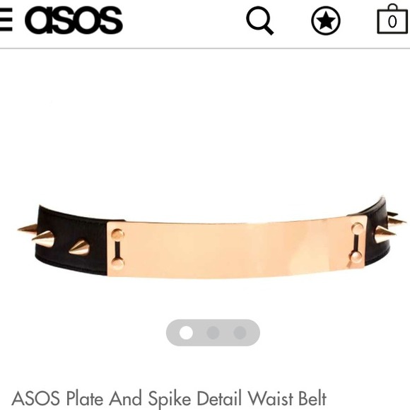 🌟SOLD🌟Asos gold plated / spike detailed belt