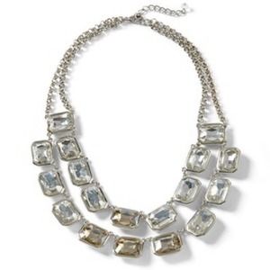 White House Black Market ombré champagne necklace