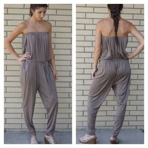 Taupe colored romper