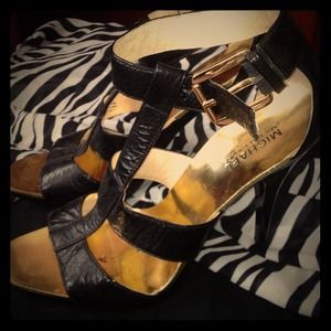 Michael Kors black heel sandals
