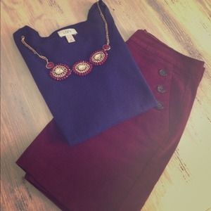 Burgundy skirt by Banana Republic in size 6