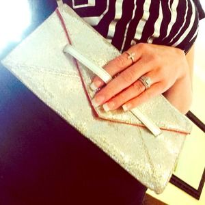 Victoria's Secret Bags - Victoria's Secret Silver Clutch Victoria's Secret Bags - Victoria's Secret Silver Clutch
