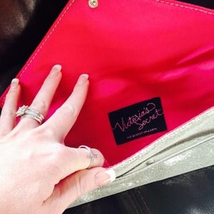 Victoria's Secret Bags - Victoria's Secret Silver Clutch Victoria's Secret Bags - Victoria's Secret Silver Clutch