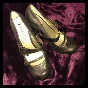 Sexy black school girl heels