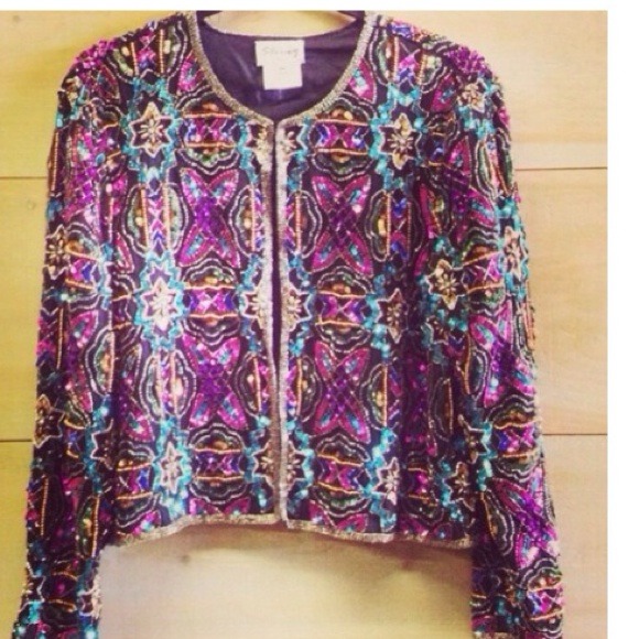 ⚡️LAST CHANCE💲⚡️Incredible Vintage Sequins Jacket