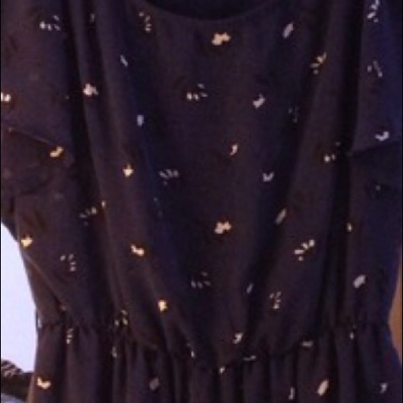 Adorable navy patterned dress from Forever 21 - Picture 3 of 3