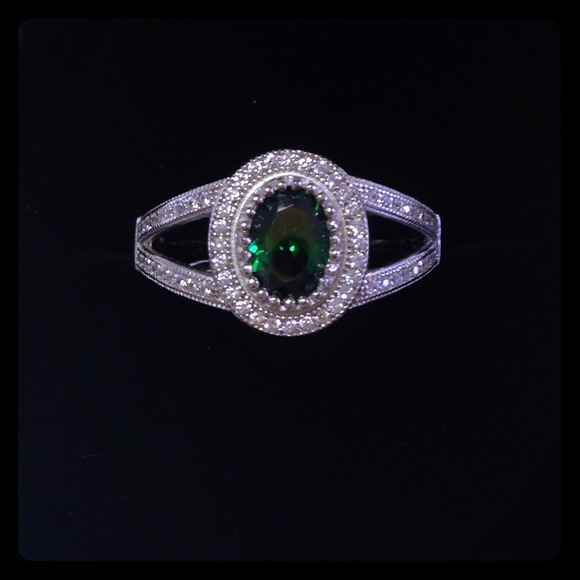 Glitterati emerald ring
