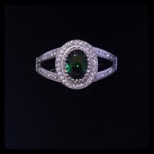 Glitterati emerald ring