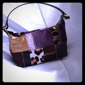 Coach Holiday Collection Purple Patchwork mini-bag
