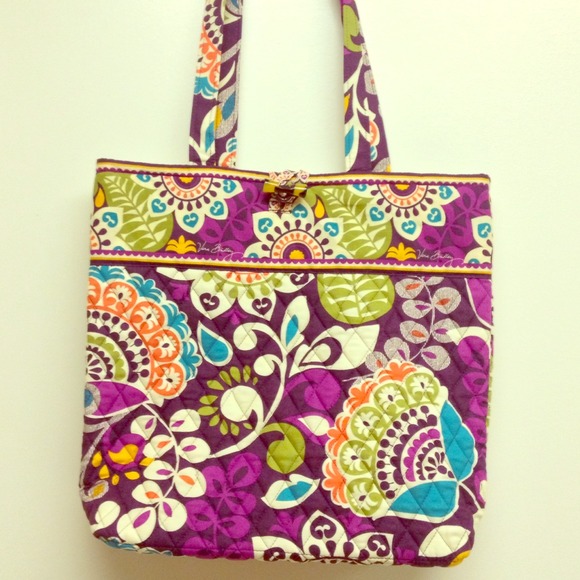 NWOT Vera Bradley Villager Bag Plum Crazy