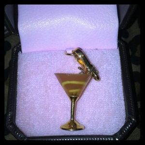 Authentic Juicy Couture martini glass charm