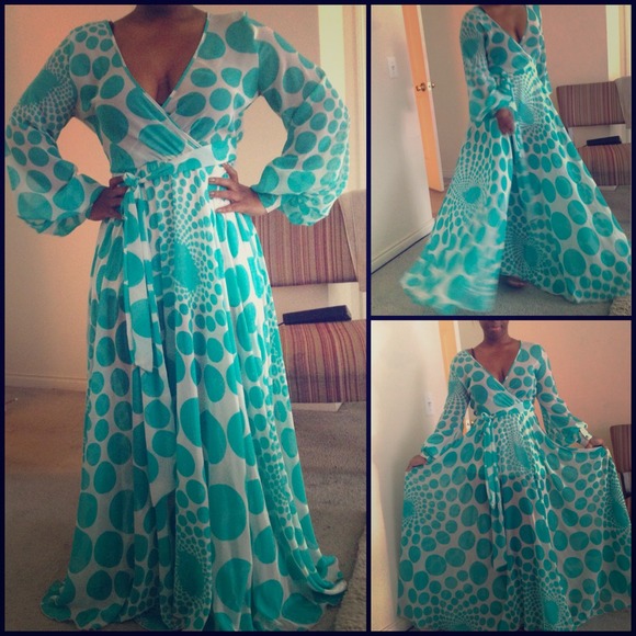 Turquoise Maxi Dress