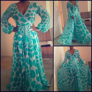Turquoise Maxi Dress