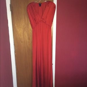 Red Satin Holiday Dress
