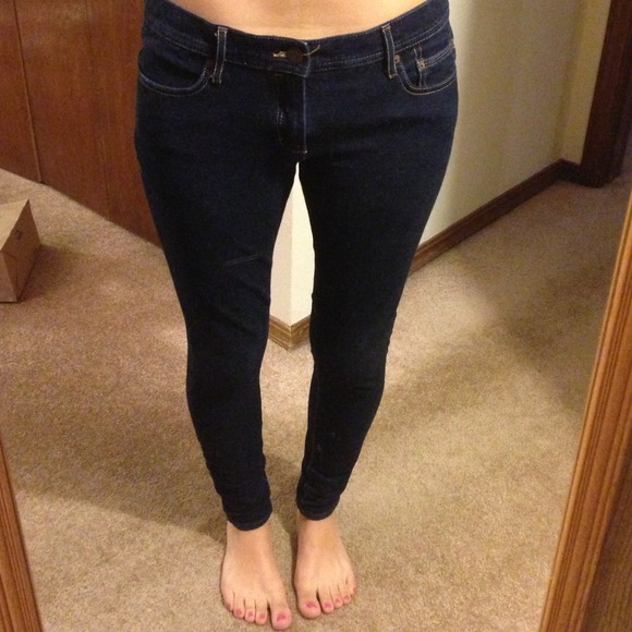 A&F perfect stretch denim look leggings