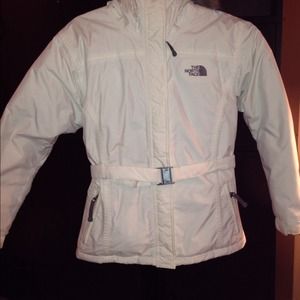 Winter coat, white. North face