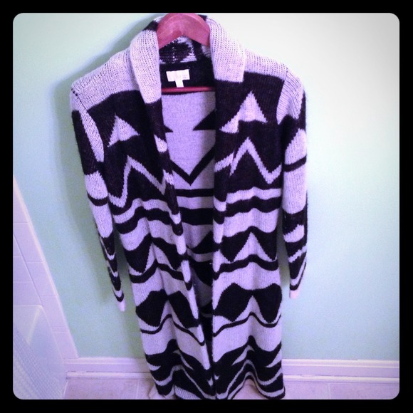 Aztec sweater coat