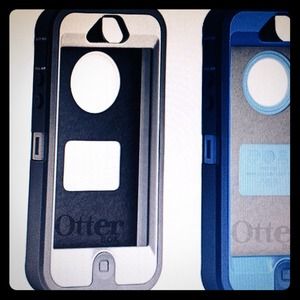 grey and white defender iPhone 5 s case