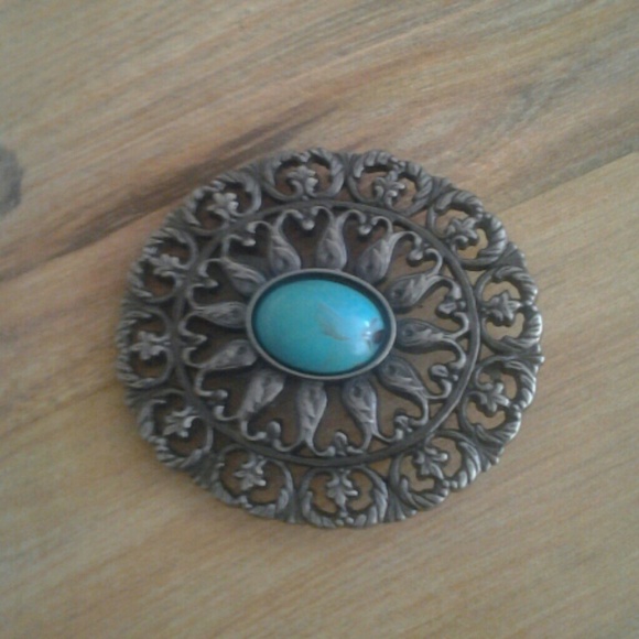 Indian stone belt buckle