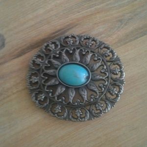 Indian stone belt buckle