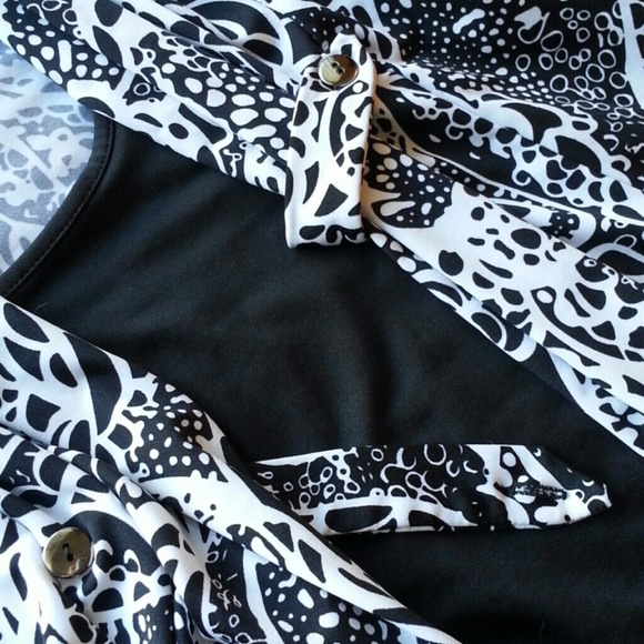 B&W Dress Top - Picture 2 of 2