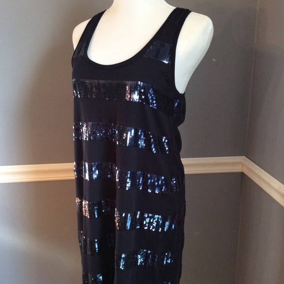 J. Crew Factory Sequin Racerback dress - Picture 2 of 4