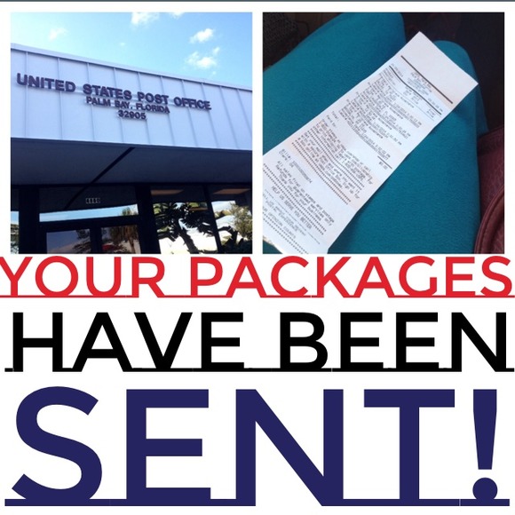 YOUR PACKAGES HAVE BEEN SENT!💙📫📦🚐