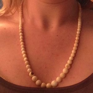 Alaskan whale bone necklace