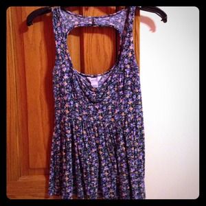 from Pacsun!! floral top with green nude &purple.